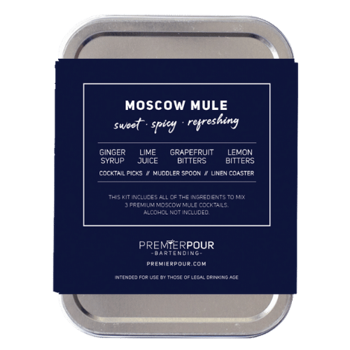 Moscow Mule Cocktail Kit, Serves 3 Moscow Mule Cocktails, Ingredients list
